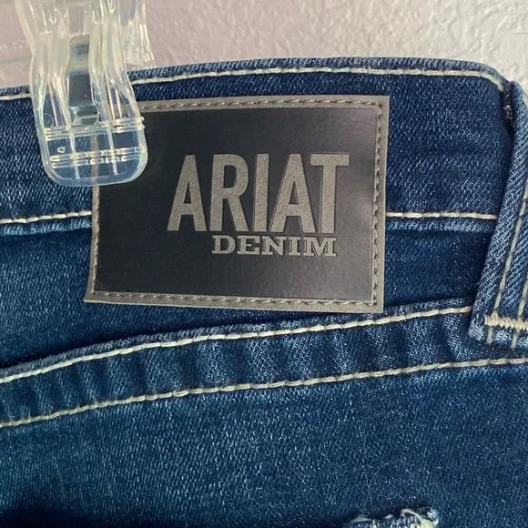 ARIAT Straight Fit Straight Leg M5 Size 34 X 30 Mens Denim Jeans - Loop Lock - Picture 9 of 16